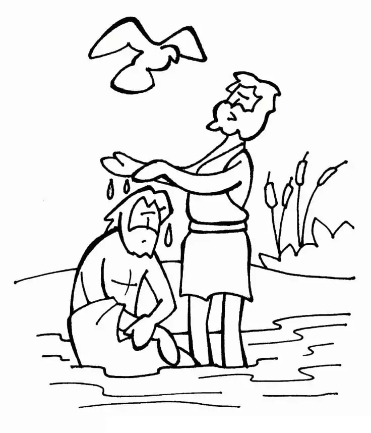 Free Printable Jesus's Baptism