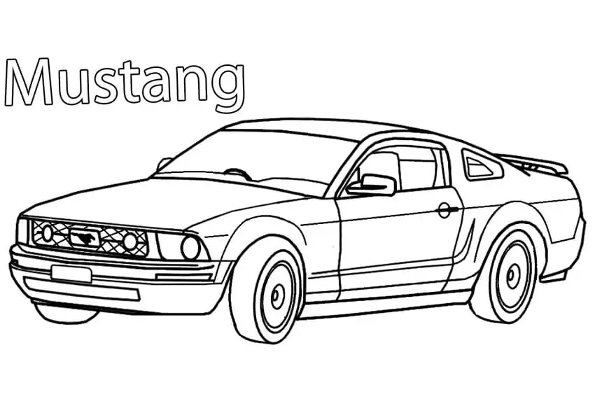 Kostenlos ausdruckbarer Mustang