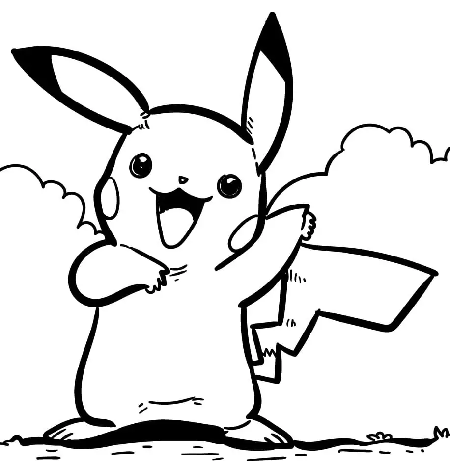 Pikachu zum Ausdrucken