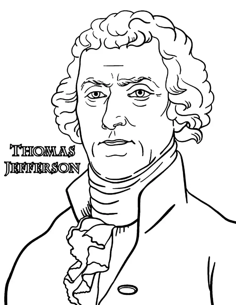 Free Printable President Thomas Jefferson