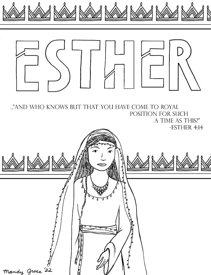 Free Printable Queen Esther