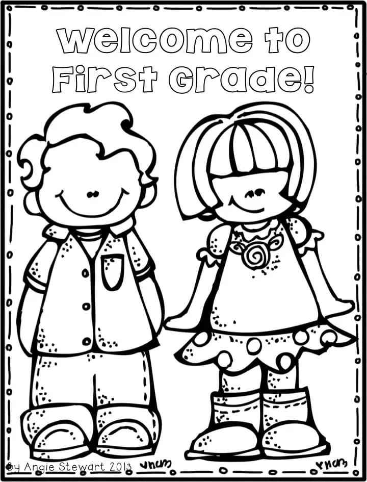 Free Printable Welcome to First Grade