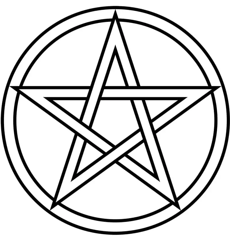 Free Wiccan Pentagram Coloring Page - Free Printable Coloring Pages for ...