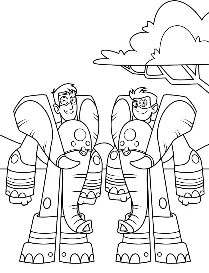 Free Wild Kratts to Color