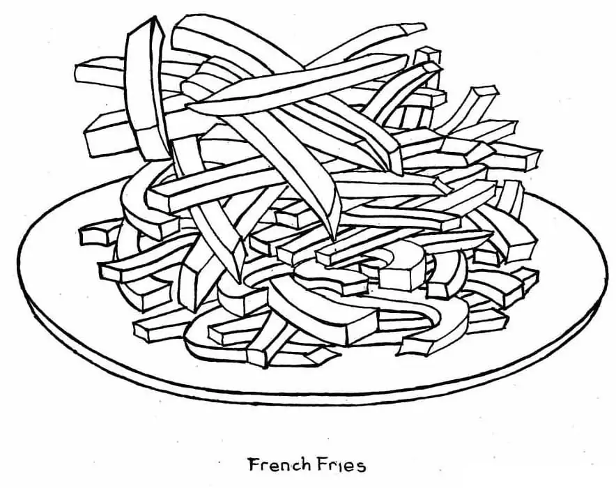 French Fries on Plate 1
