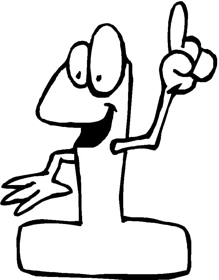 Normal Number 1 Coloring Page Free Printable Coloring Pages For Kids