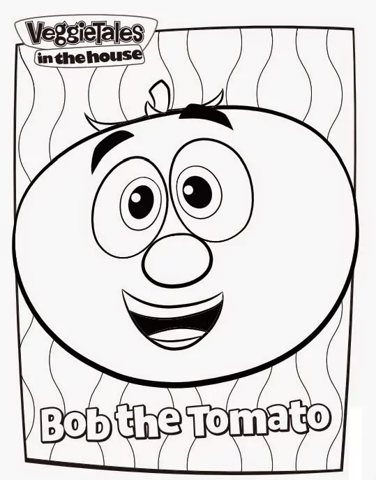 Funny Bob the Tomato coloring page