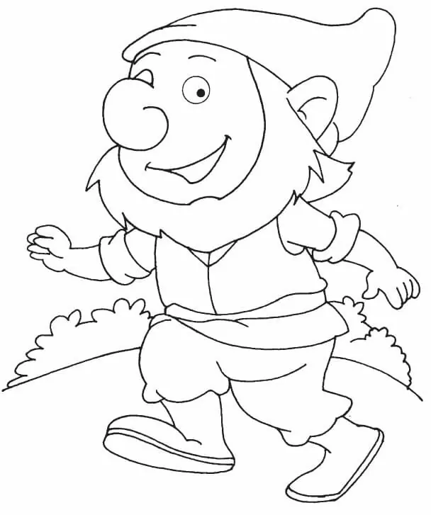 Printable Dwarf Coloring Page - Free Printable Coloring Pages for Kids