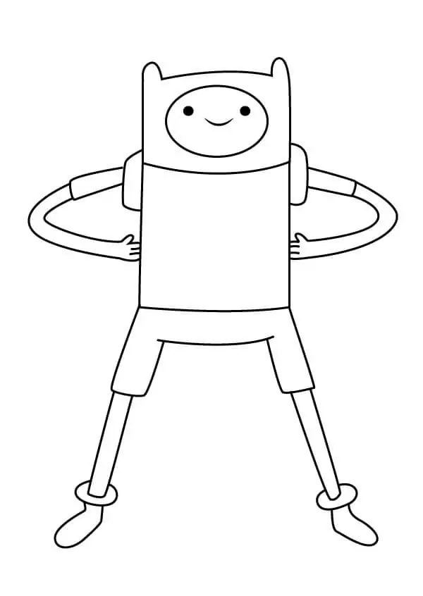 Funny Finn Coloring Page - Free Printable Coloring Pages for Kids