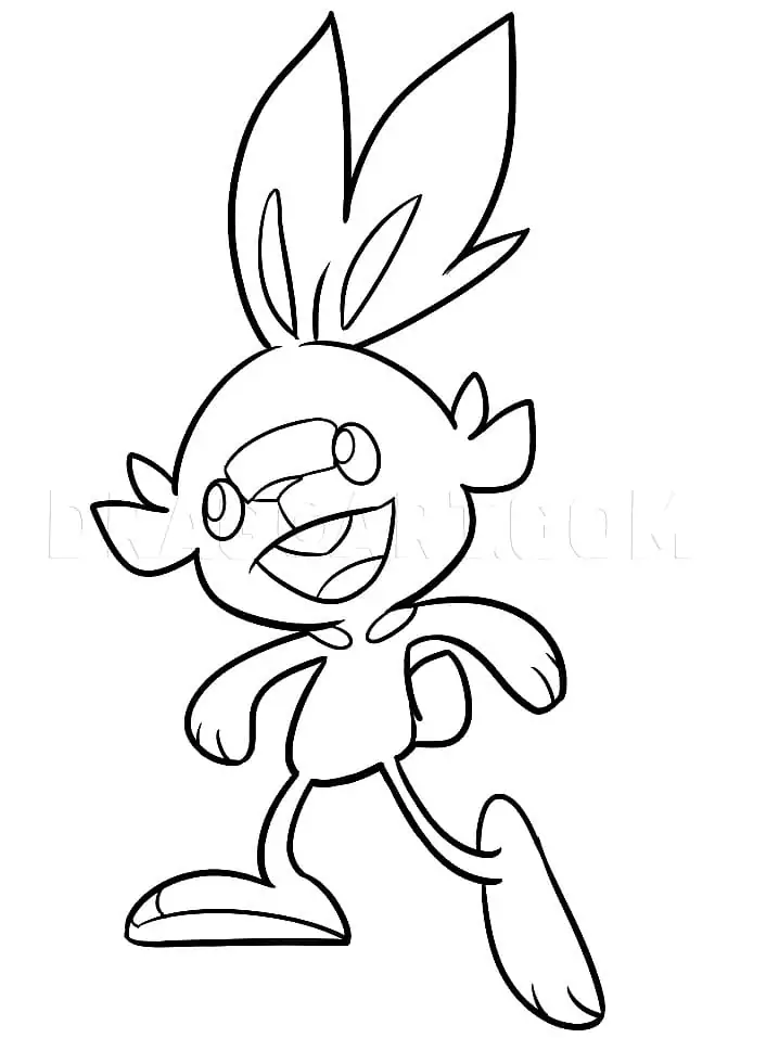 Pokémon Scorbunny engraçado