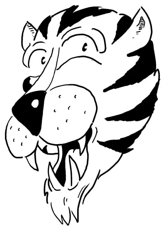 Funny Tiger Head