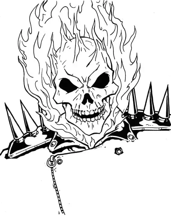 Ghost Rider’s Face