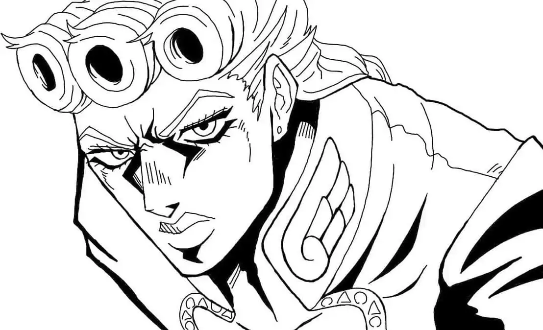 Giorno Giovanna Coloring Page - Free Printable Coloring Pages for Kids