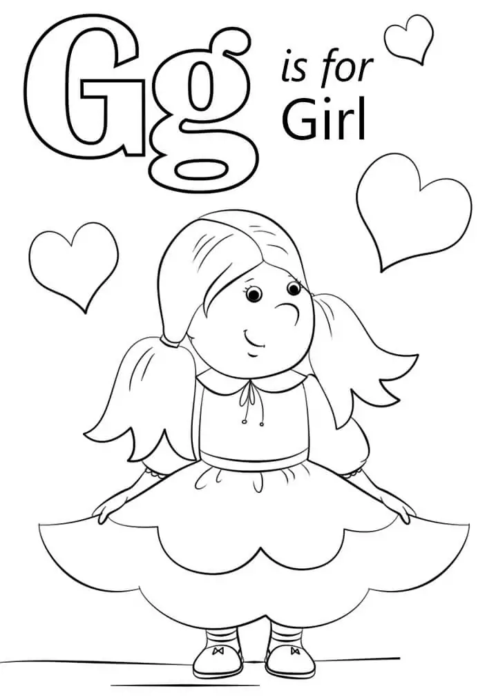 Girl Letter G