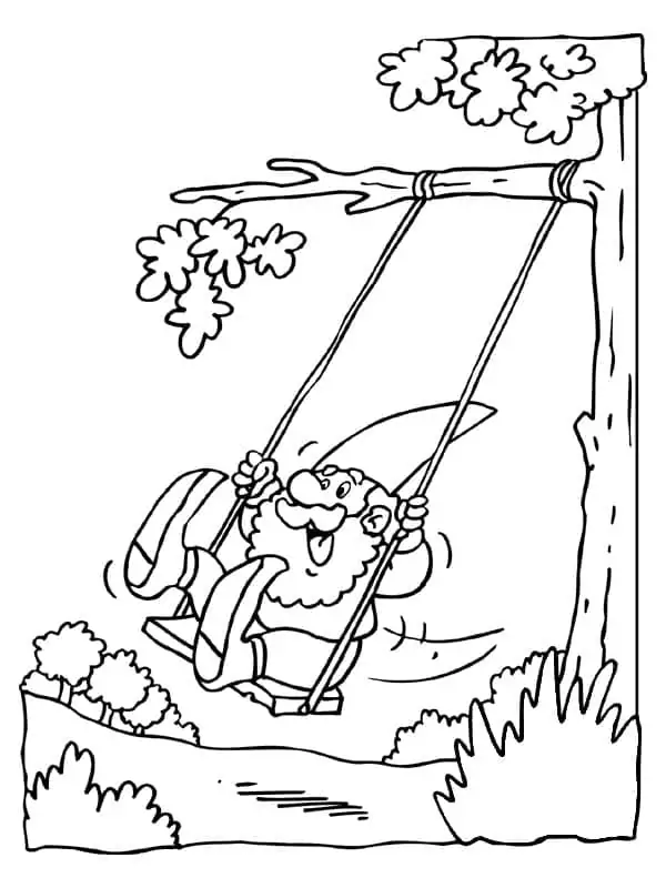 Gnome on A Swing