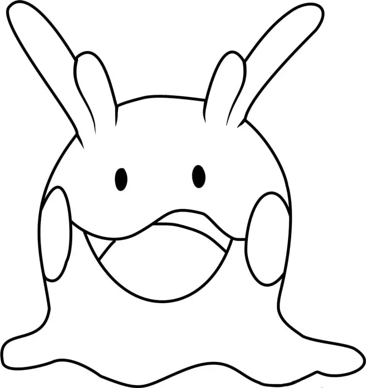 printable goomy coloring pages pokemon