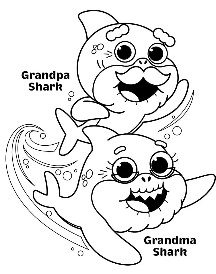 Grandpa Shark and Grandma Shark
