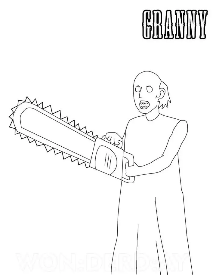 Granny with Chainsaw