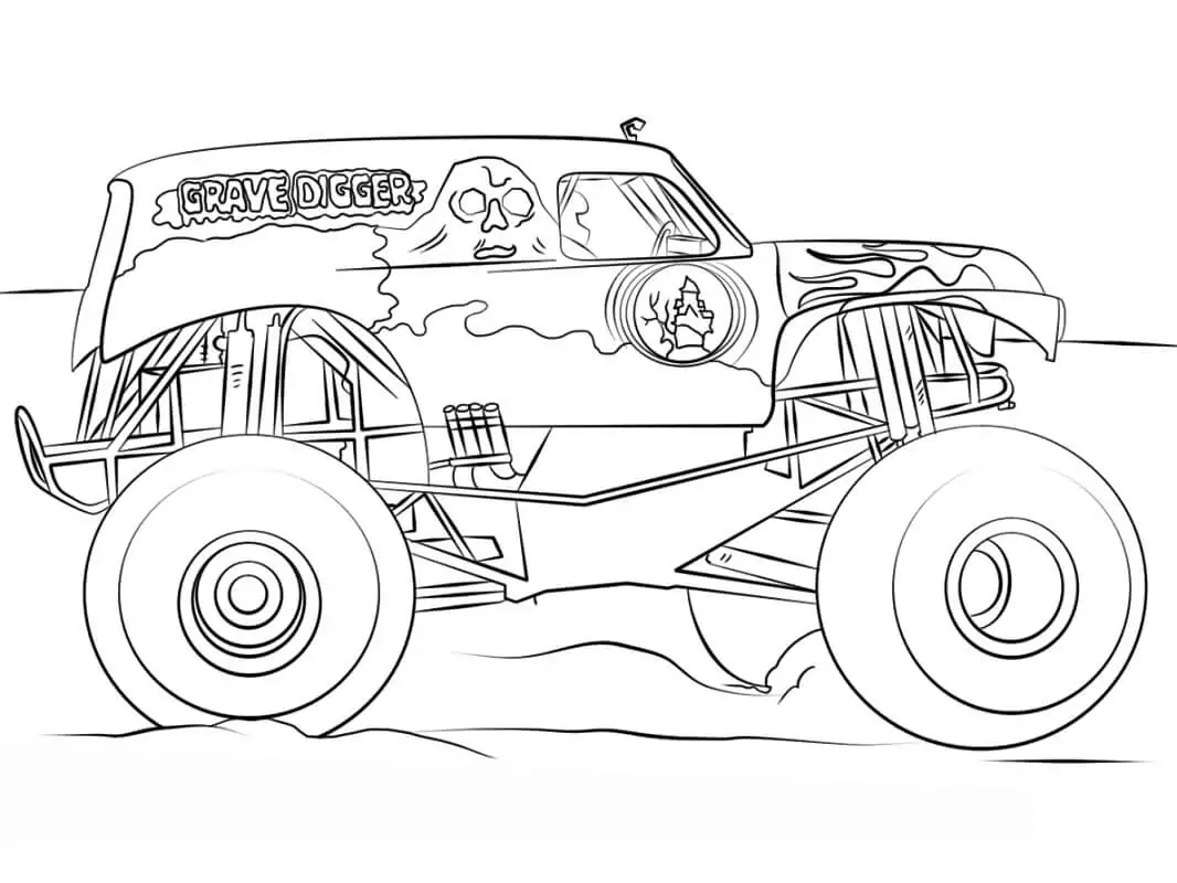 Avenger Monster Truck Coloring Page - Free Printable Coloring Pages for ...