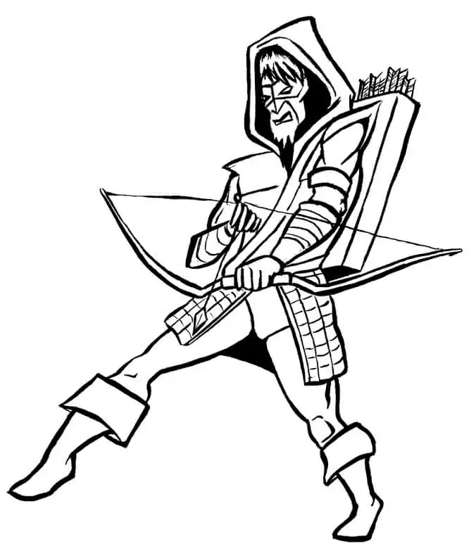 Green Arrow - Coloring Pages