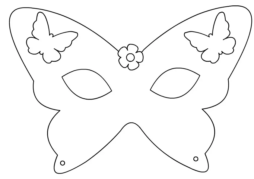 Halloween Schmetterling Maske