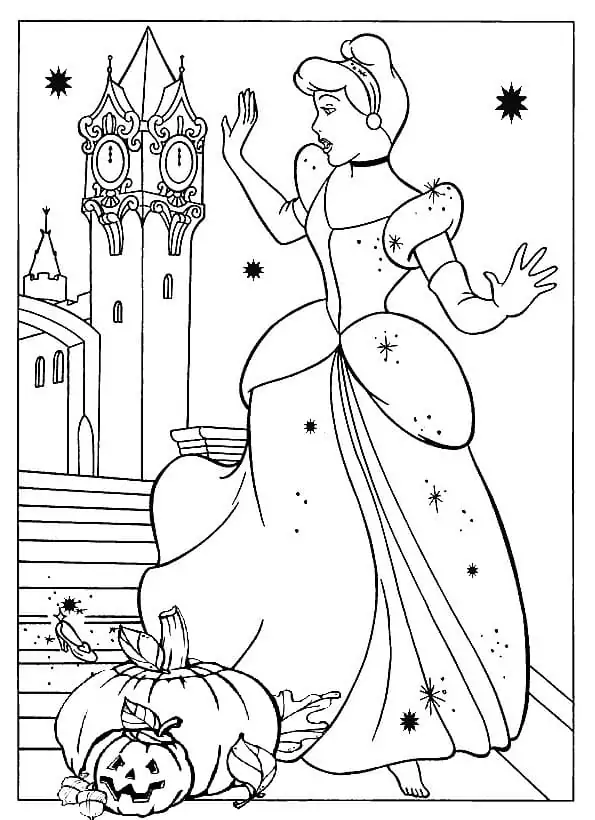 Pooh and Piglet on Halloween Coloring Page - Free Printable Coloring ...
