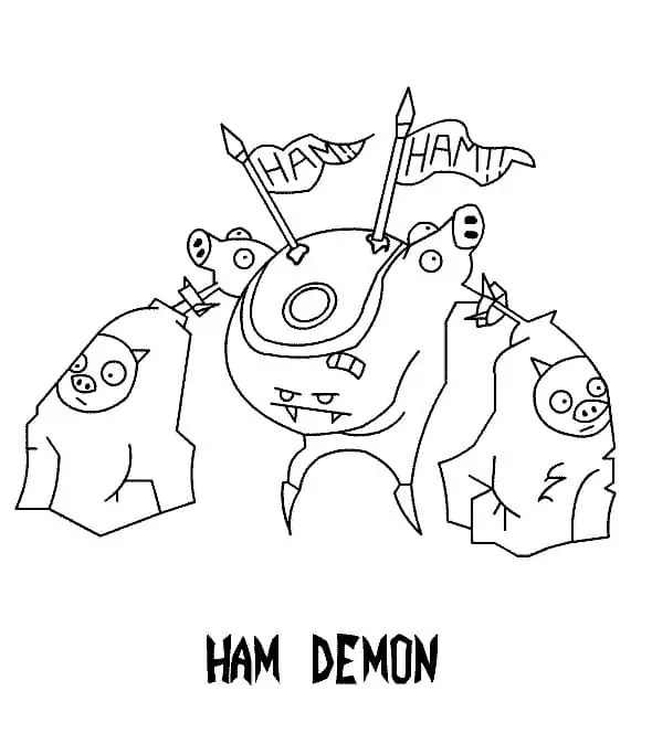 Ham Demon from Invader Zim