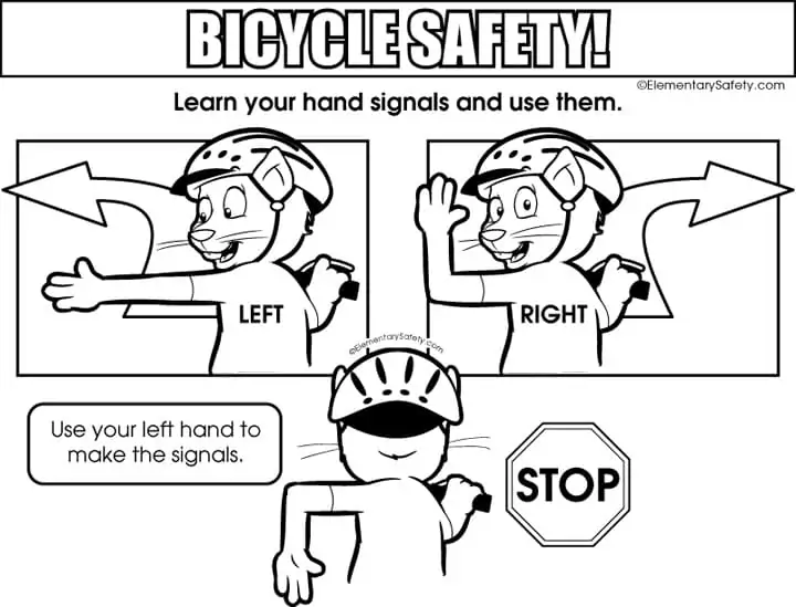 Hand Signals Bicycle Safety