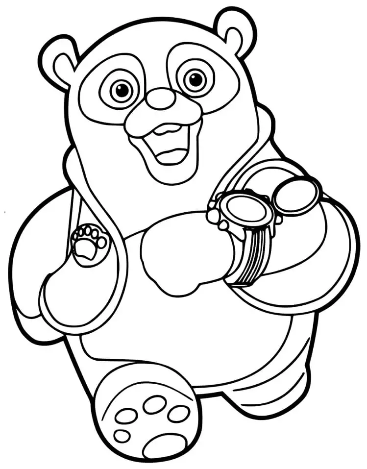 Happy Holidays with Agent Oso Coloring Page - Free Printable Coloring ...