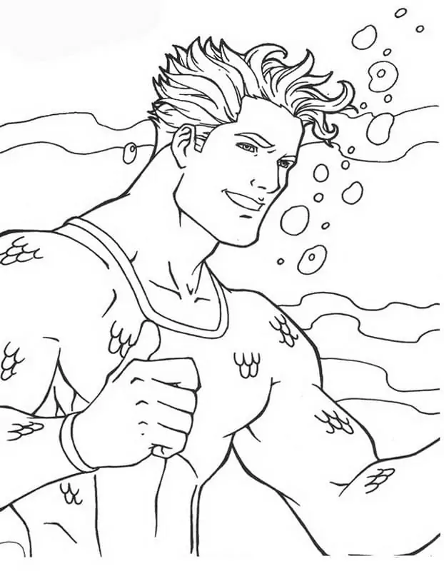 Glücklicher Aquaman