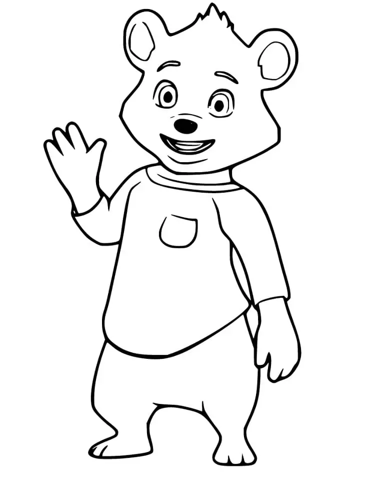 Goldie and Jack Bear Coloring Page - Free Printable Coloring Pages for Kids