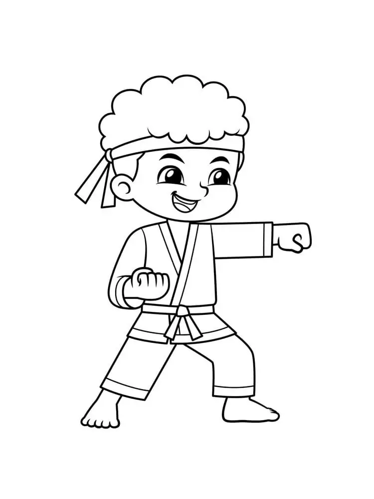 Happy Karate Boy
