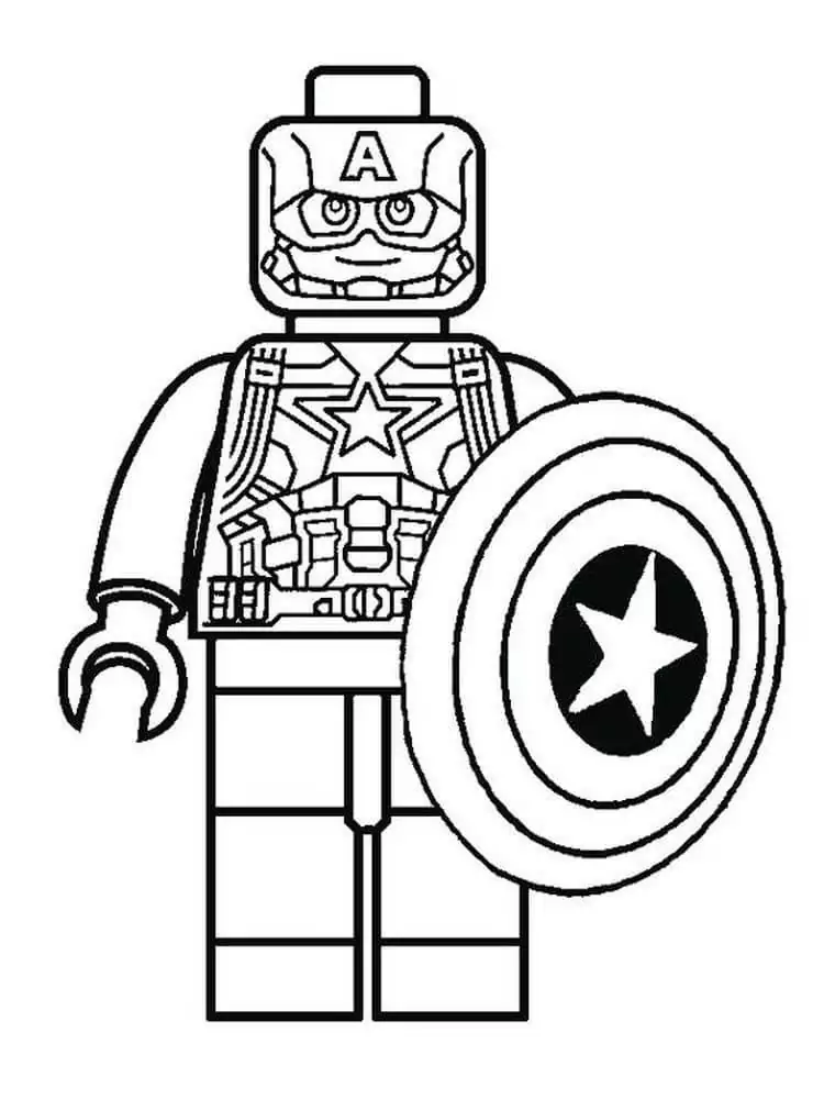 Glücklicher Lego Captain America