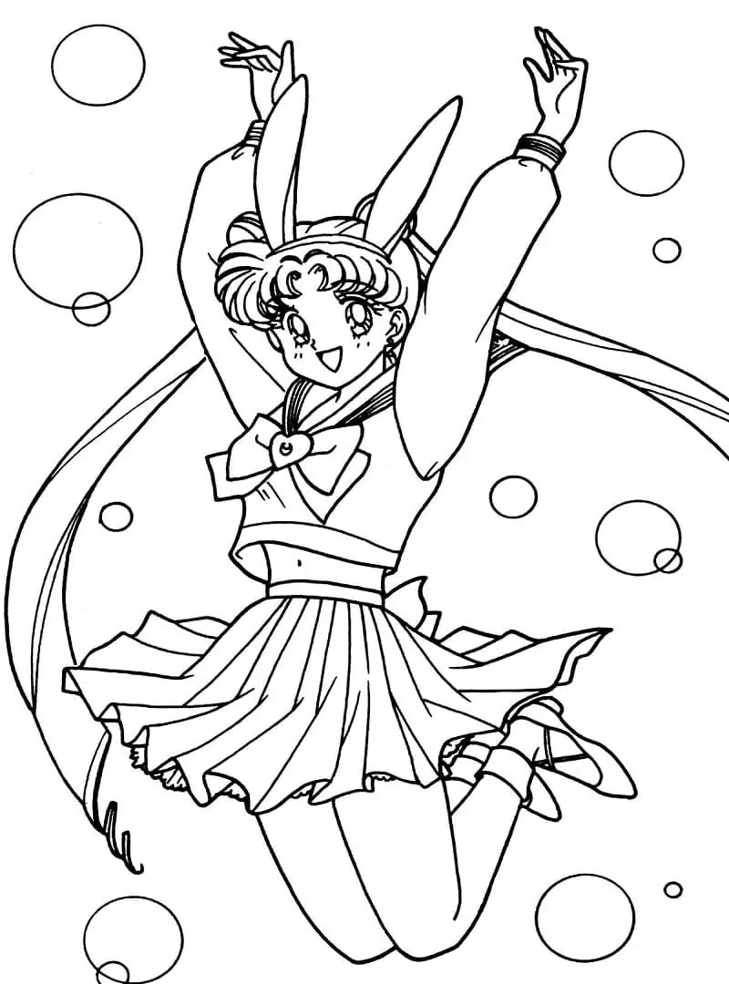 Glücklicher Sailor Moon