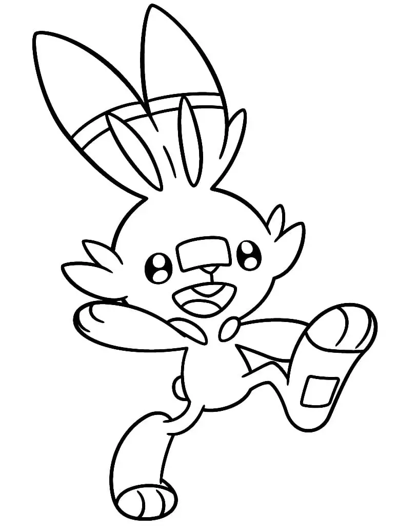 Happy Scorbunny Pokemon