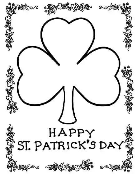 Happy St. Patrick's Day Shamrock