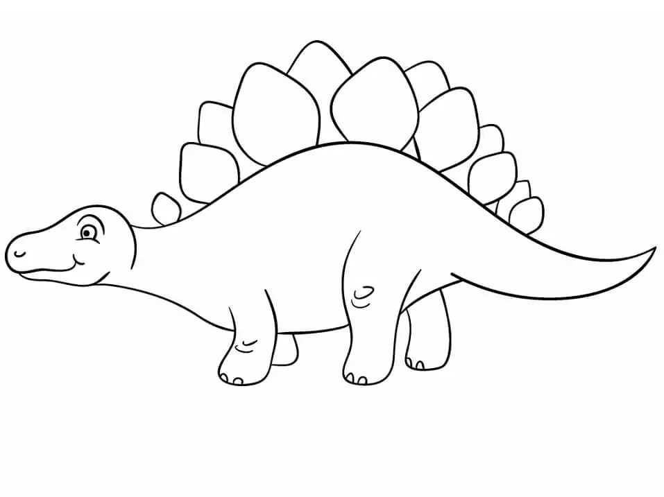 Happy Stegosaurus