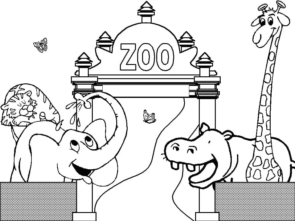 Happy Zoo Animals