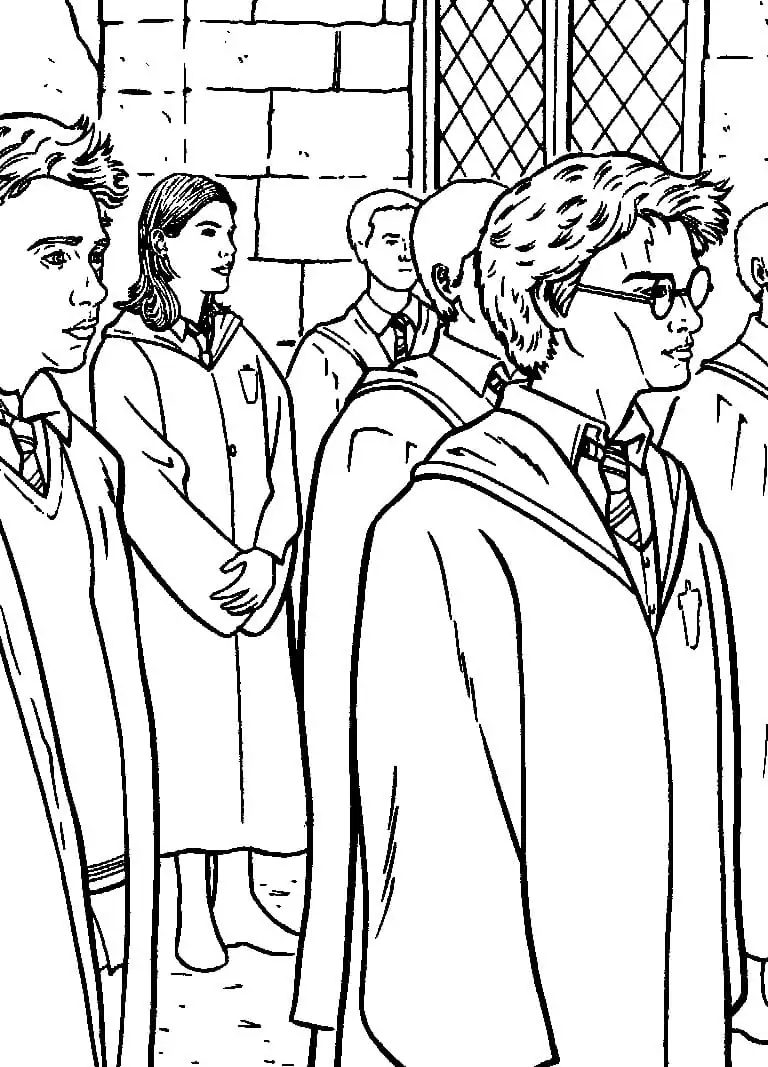 Harry Potter is Class Coloring Page - Free Printable Coloring Pages for ...