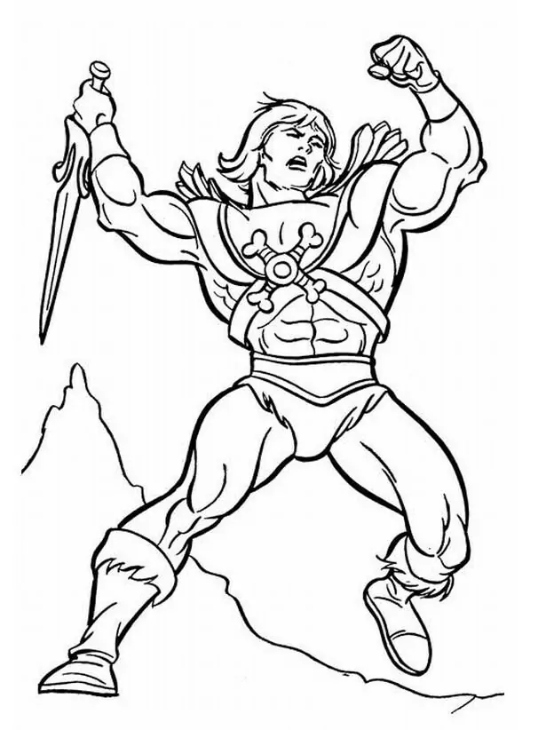 He-Man from She-Ra Princess Coloring Page - Free Printable Coloring ...