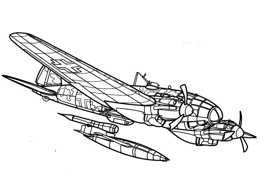 Heinkel He 111 Bomberflugzeug