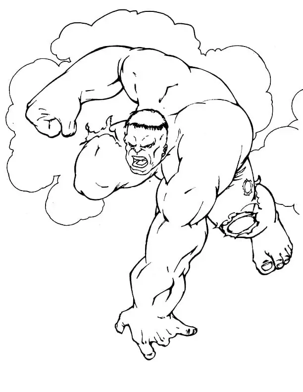 Hulk auf dem Boden