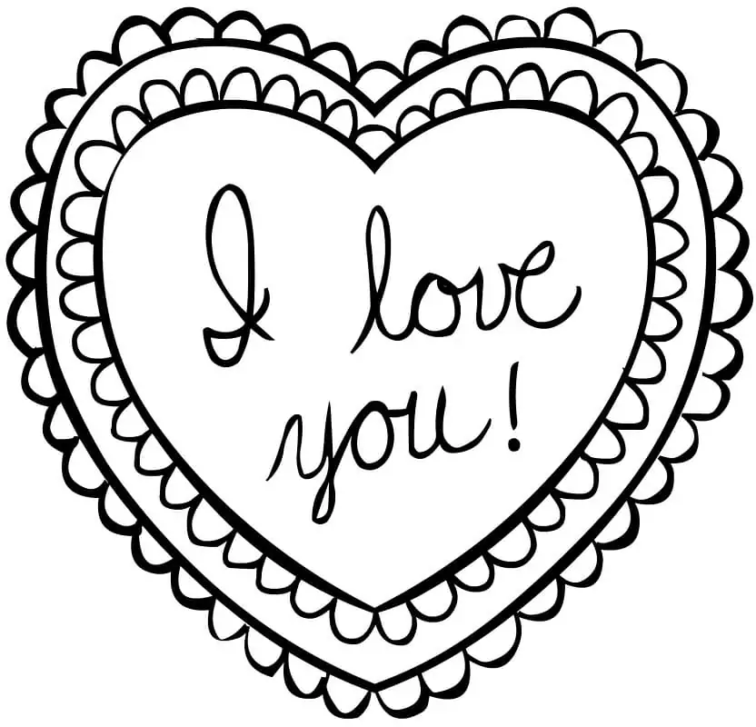 I Love You Valentine Heart