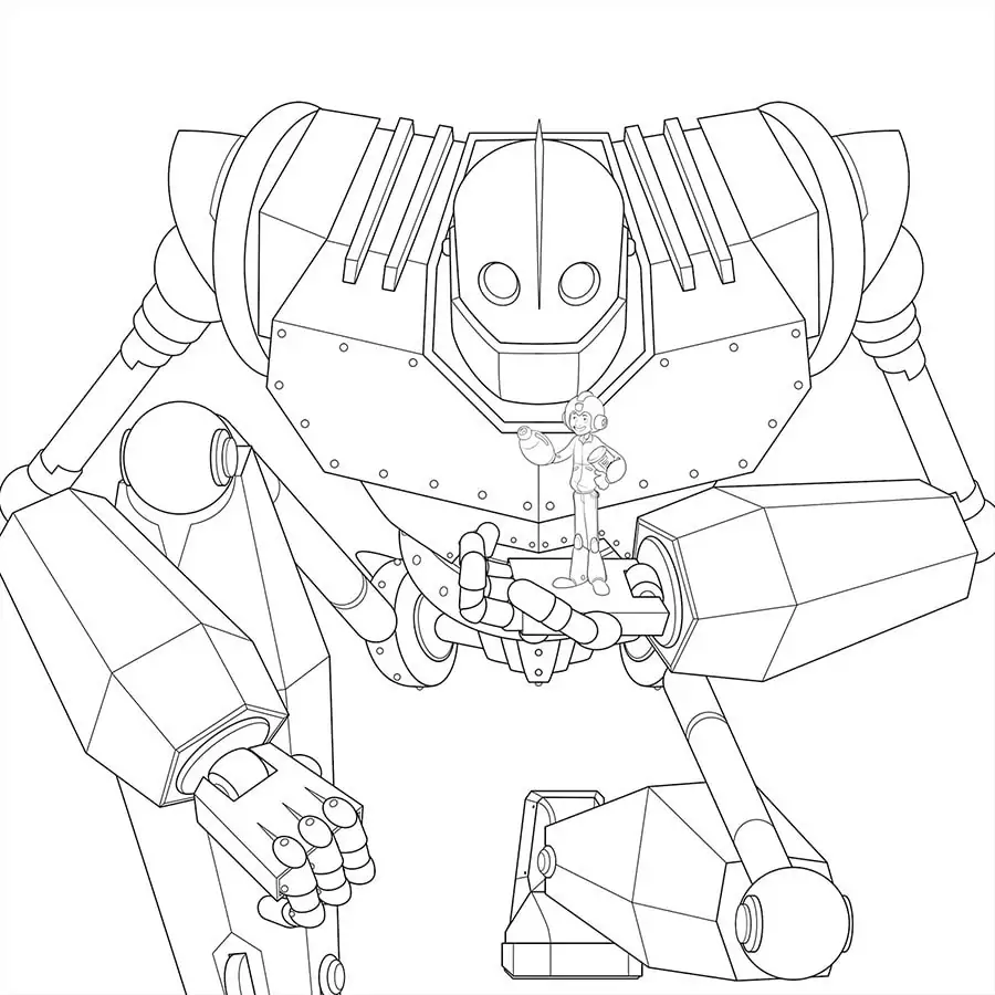 Iron Giant coloring page 3