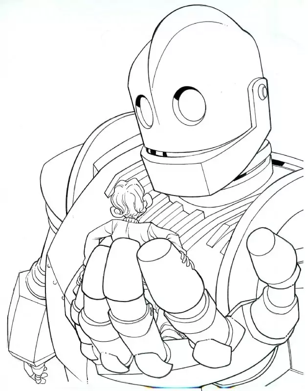 Iron Giant coloring page 4