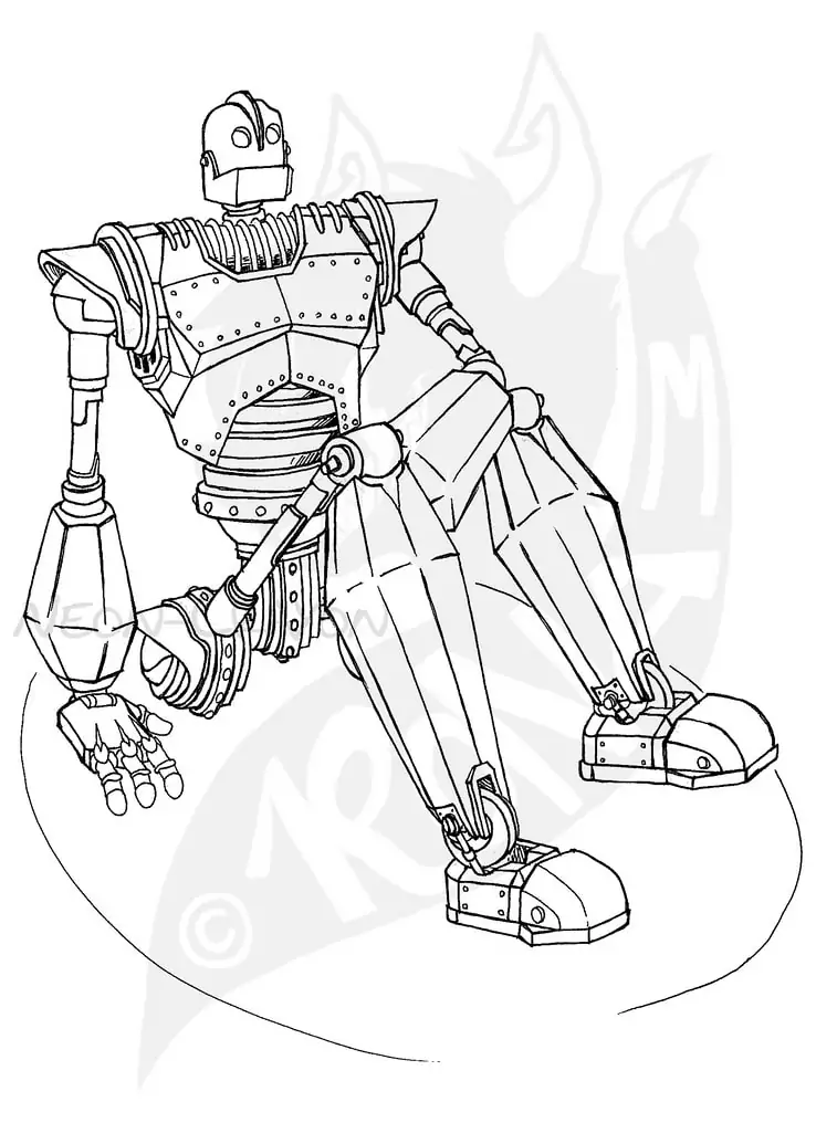 Iron Giant coloring page 6