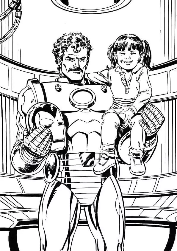Iron Man and Little Girl