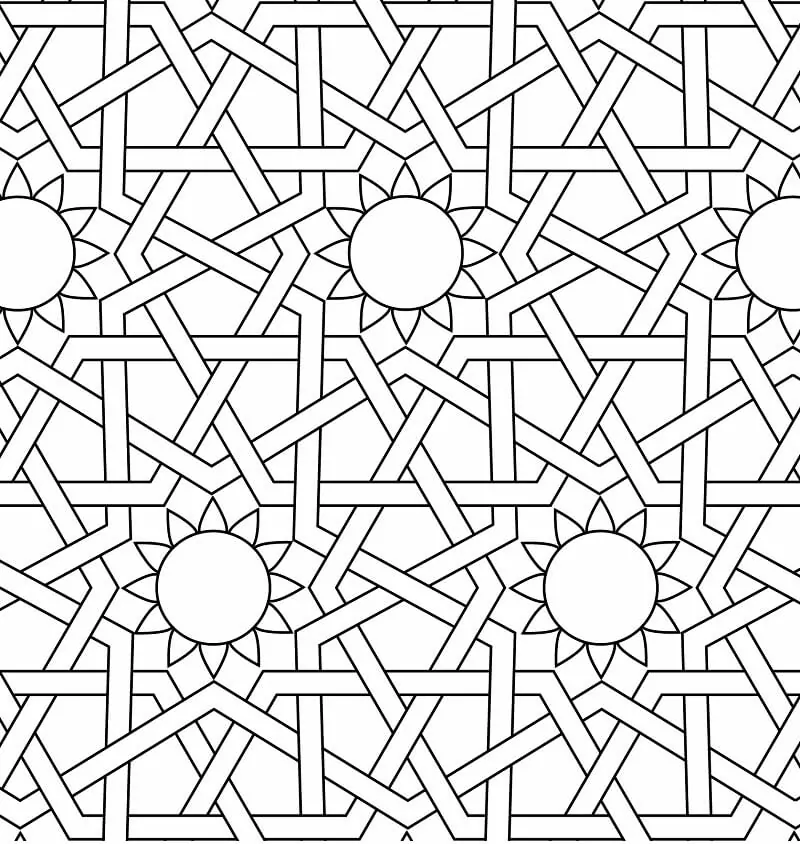 Islamisches Ornament-Mosaik
