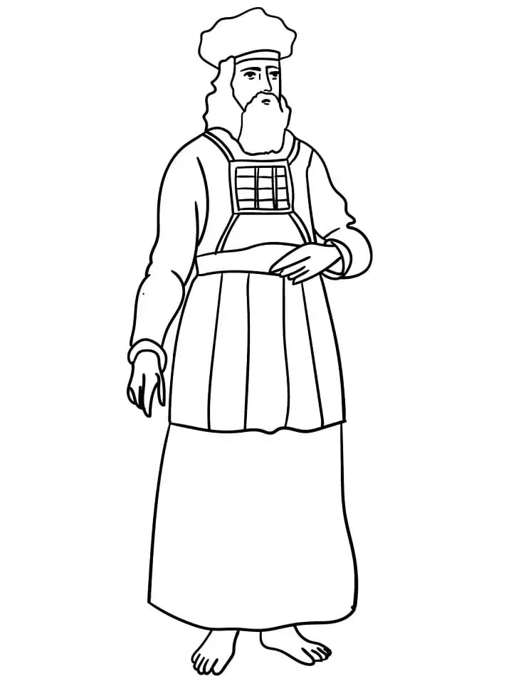 Priest Vestment Coloring Page - Free Printable Coloring Pages for Kids