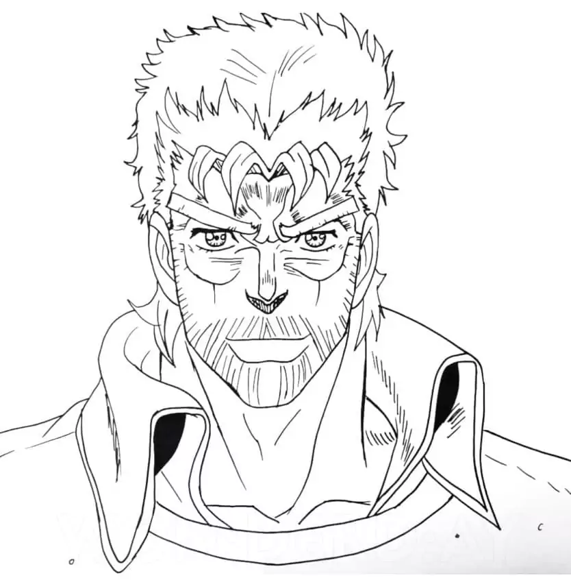 Joseph Joestar Coloring Page - Free Printable Coloring Pages for Kids